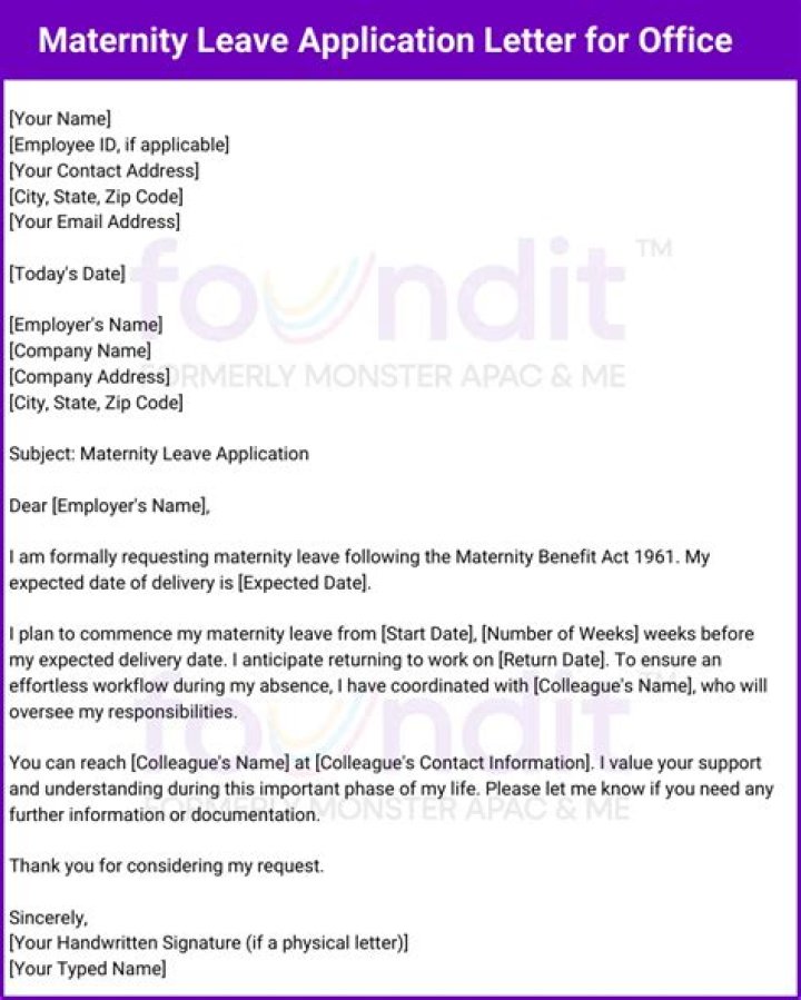 How do I announce my maternity leave?