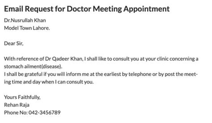 How do I ask an appointment to meet?
