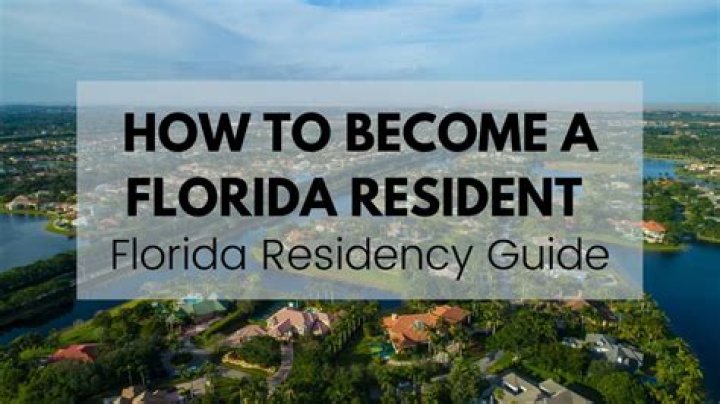 How do I become a Florida resident?