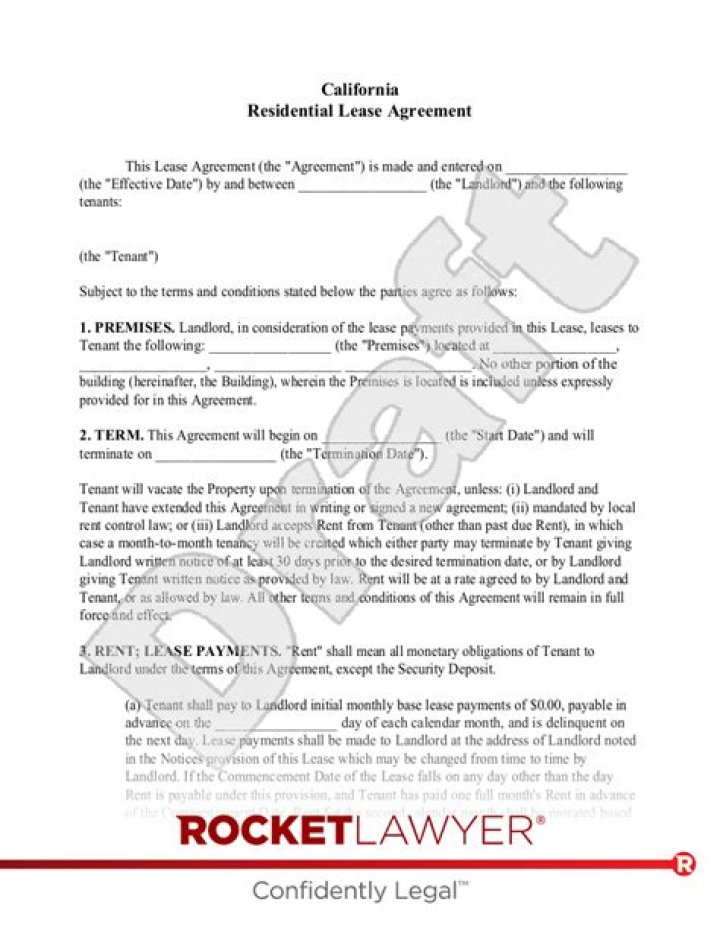 How do I draft a rental agreement?