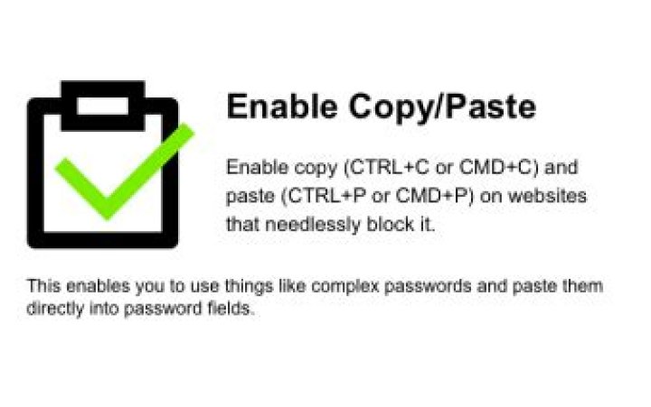 How do I enable copy paste extension?