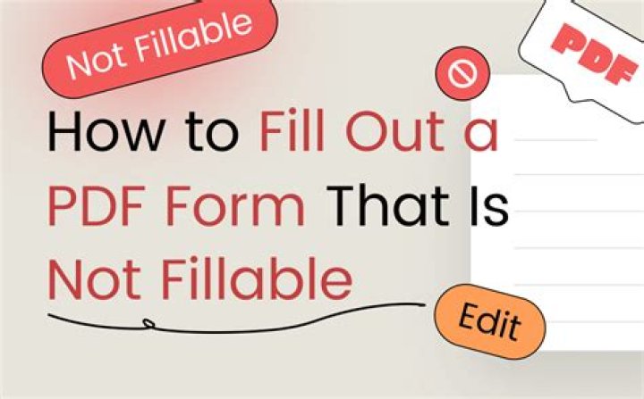 How do I fill in a PDF that is not fillable?