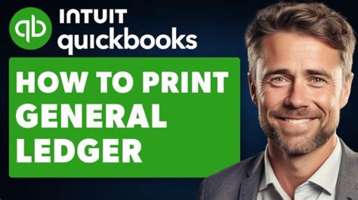 How do I find the general ledger in QuickBooks?