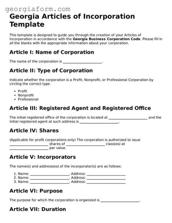 How do I get a copy of my articles of incorporation in Georgia?