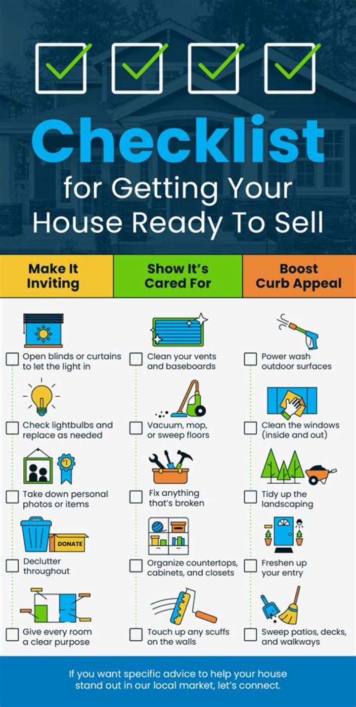 How do I get my house ready to sell in a year?