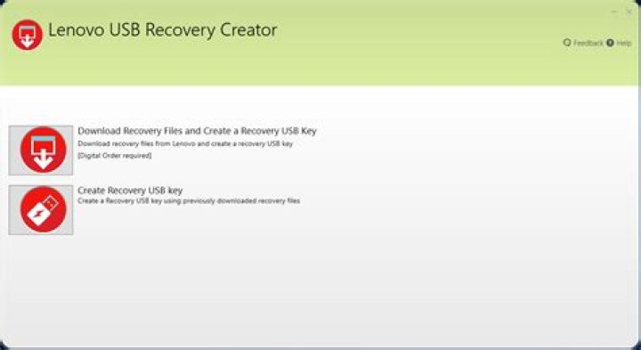 How do I get to Lenovo recovery media?