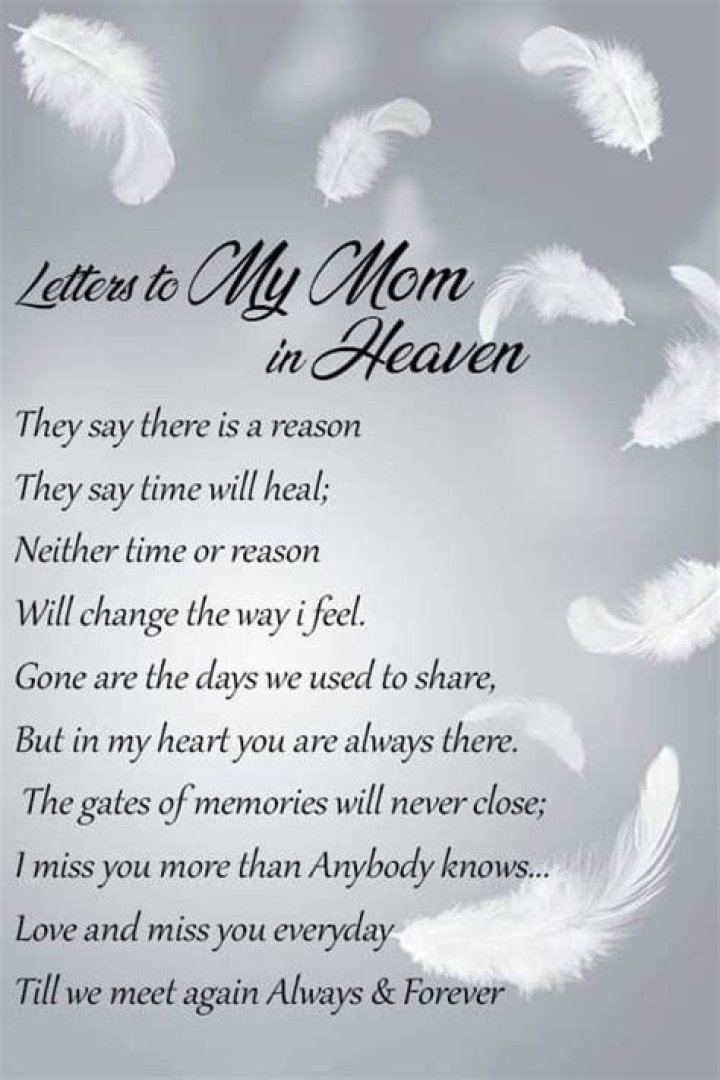 How do I know my mum is in heaven?