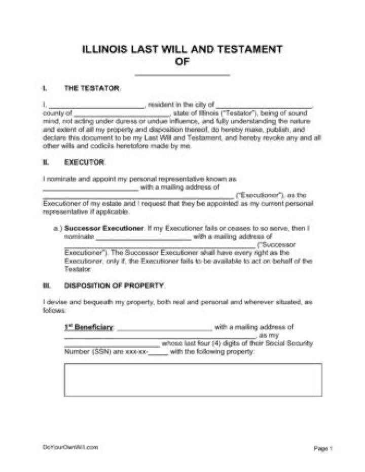 How do I look up a Will in Illinois?