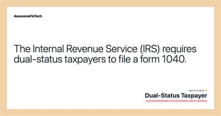 How do I report a dual status tax return?