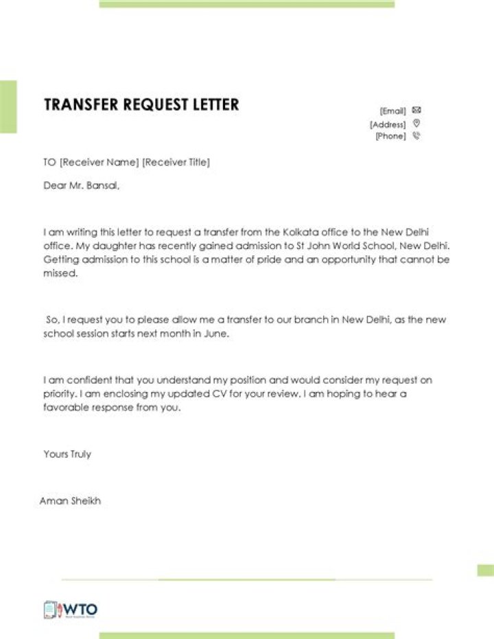 How do I request a transfer certificate?