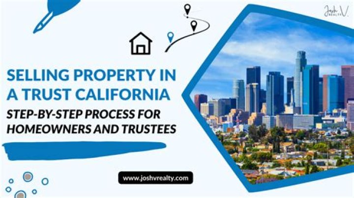 How do I sell a property held in a trust?