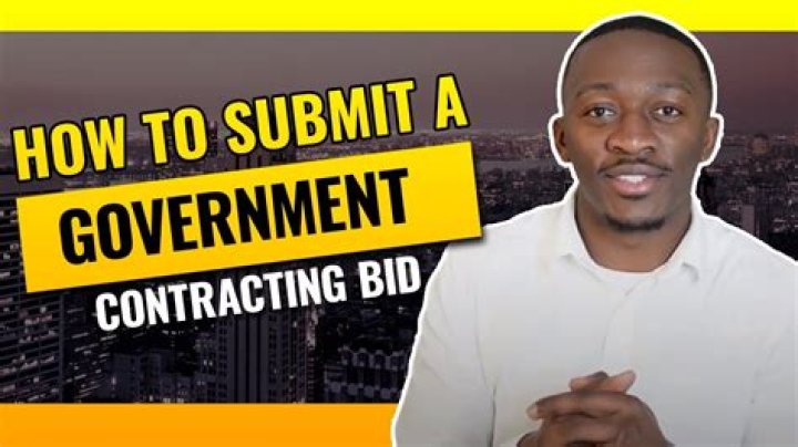 How do I submit a bid to a government contract?