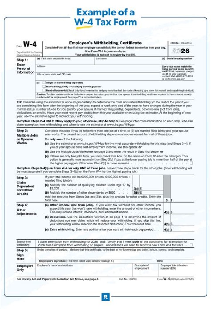 How do I update my W-4 form?