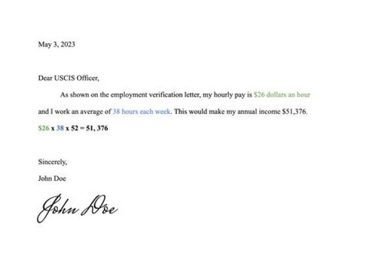 How do I write a letter to verify income?