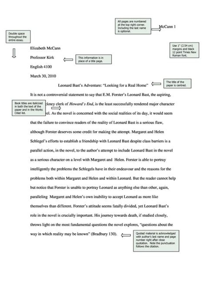 How do I write an essay in MLA format?