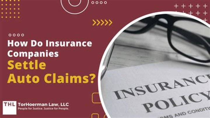 How do insurance companies settle injury claims?