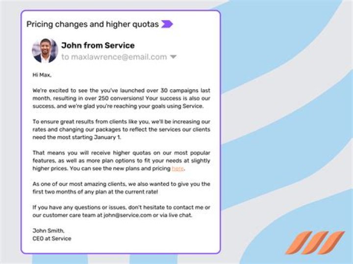 How do you announce an email address change?