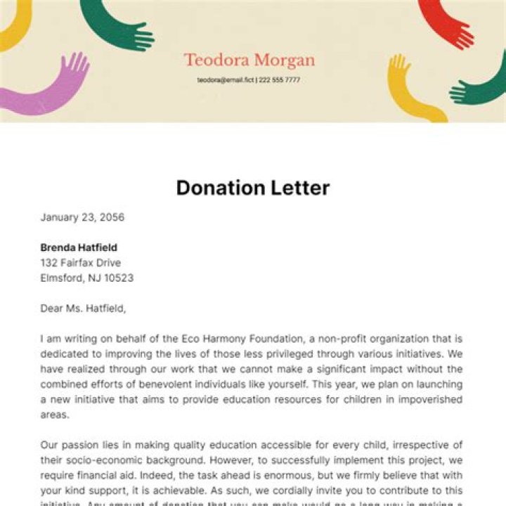 How do you ask a company to donate a product?