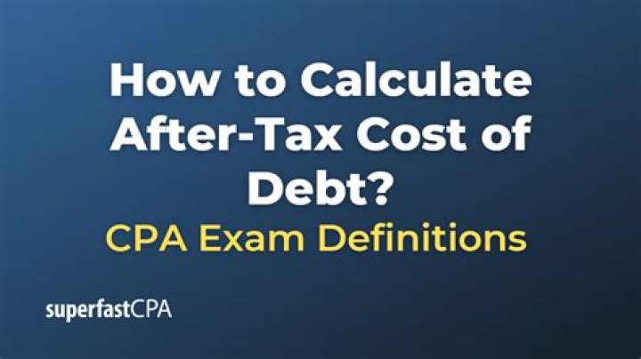 How do you calculate after tax cost of debt?