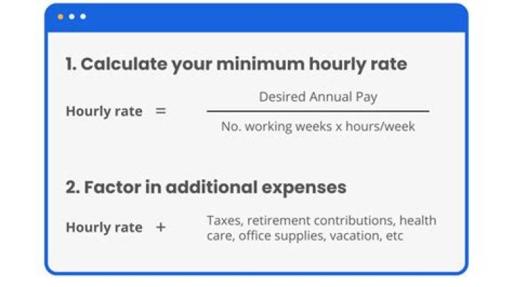 How do you calculate hourly rate for service?