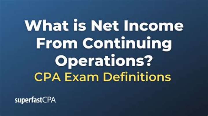 How do you calculate net income from continuing operations?
