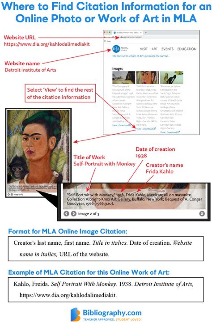 How do you cite a personal image in MLA?