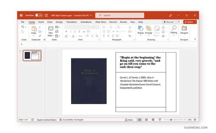 How do you cite a picture from a book in APA?