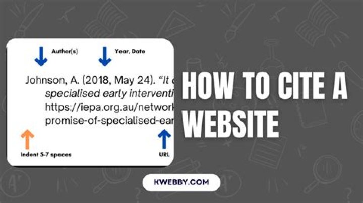 How do you cite if it is a website?