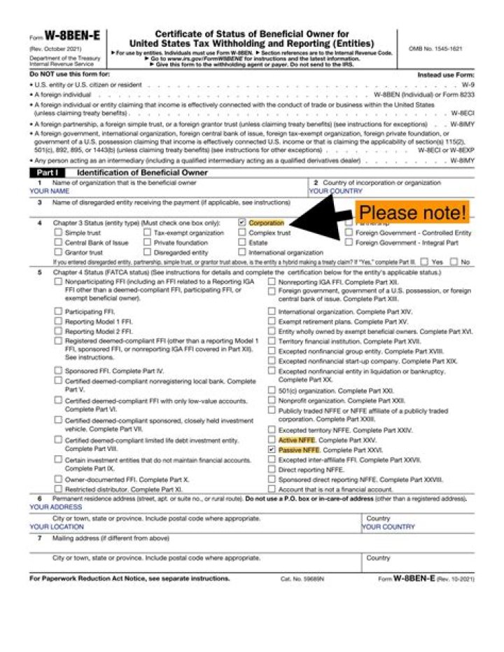How do you complete Aw 8BEN E form for Australian company?