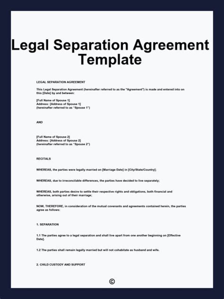 How do you get legally separated in Virginia?