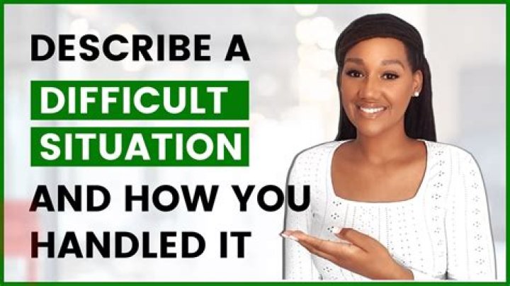 How do you handle situations differently?