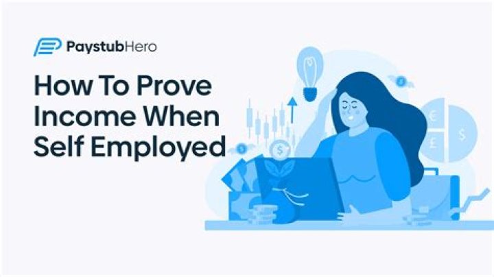 How do you prove income when newly self-employed?