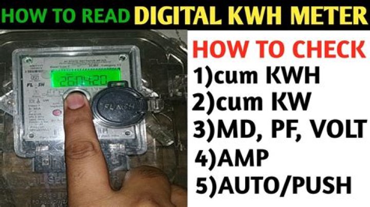How do you read a kWh meter?