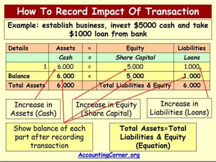 How do you record transactions using the accounting equation?