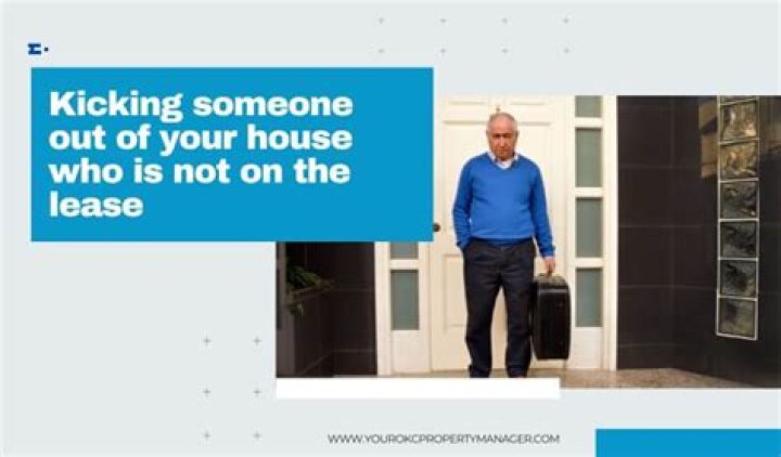 How do you remove someone not on the lease?