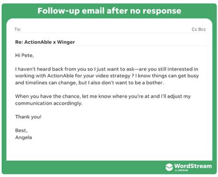 How do you reply to No Rush?