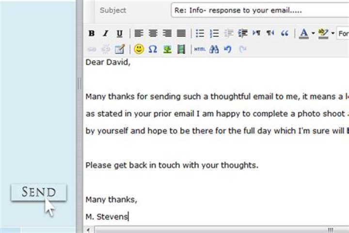 How do you respond to just checking on you email?