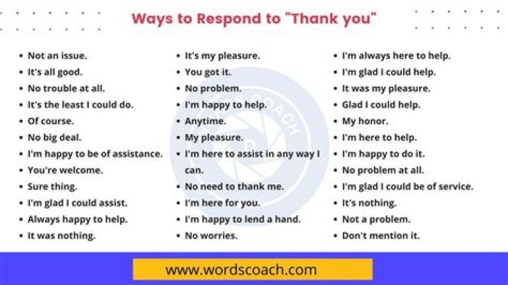 How do you respond to thank you for understanding?