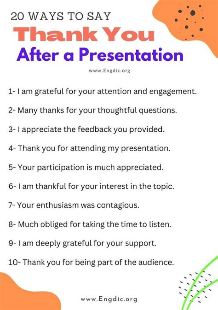 How do you say thank you after feedback?
