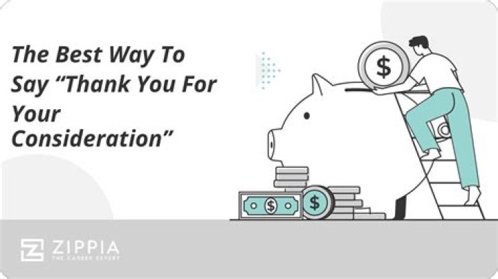 How do you say thank you for considering?