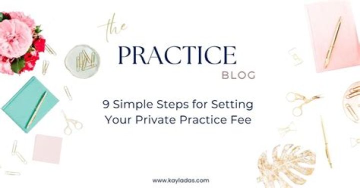 How do you set a private practice fee?