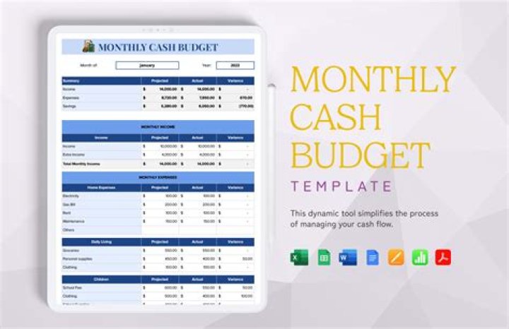 How do you solve a cash budget?