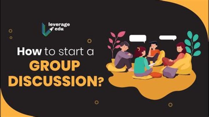How do you start a group discussion sample?