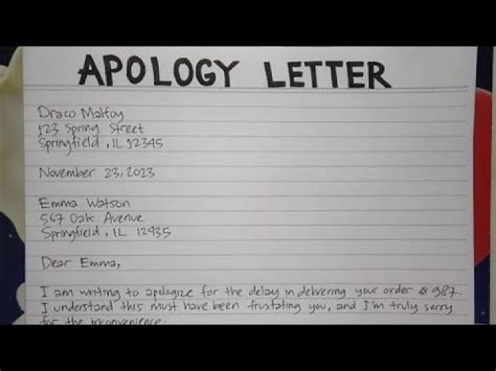 How do you start an apology over text?