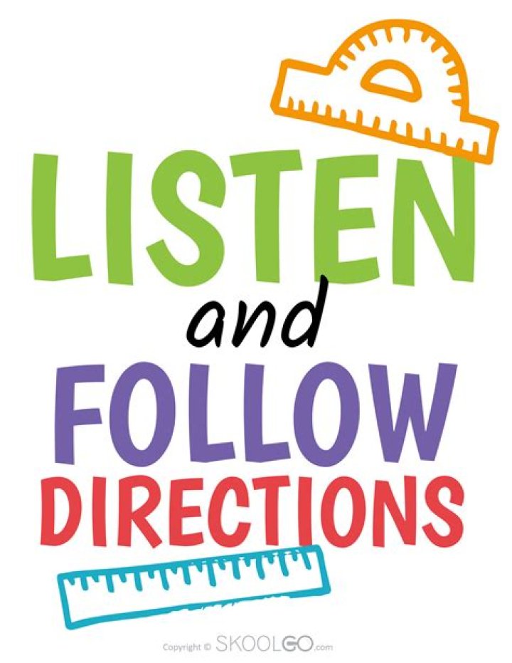 How do you teach students to read and follow directions?