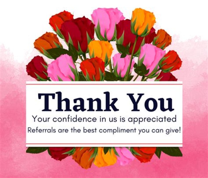 How do you thank someone for a real estate referral?