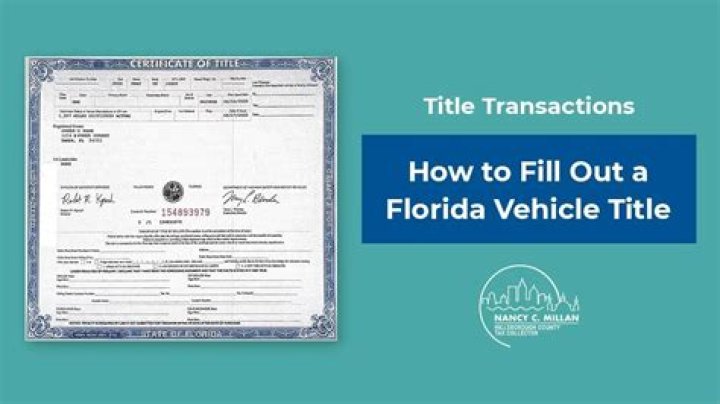 How do you title a car in Florida bought out of state?