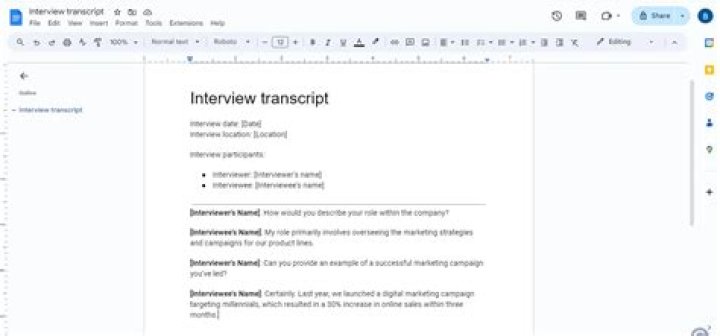 How do you transcribe an interview?