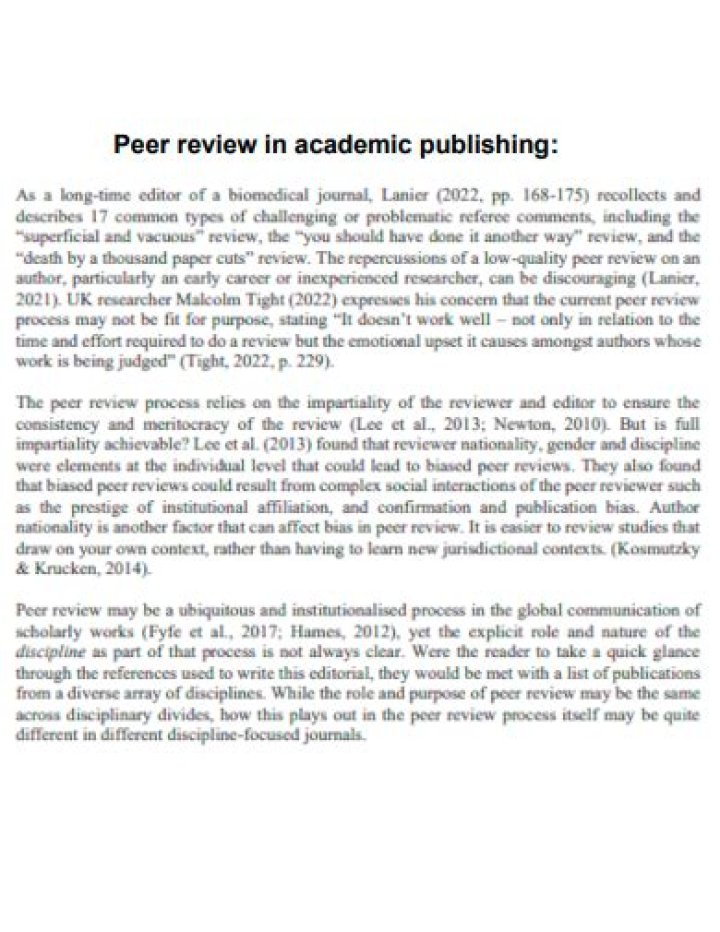 How do you write a peer review research paper?