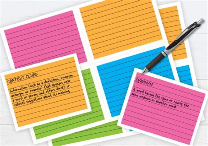 How do you write index cards?
